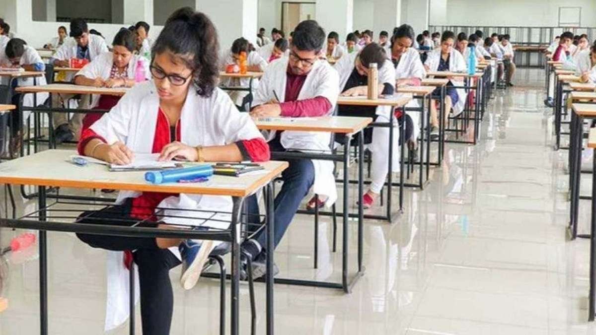 Students learning in a modern education environment
