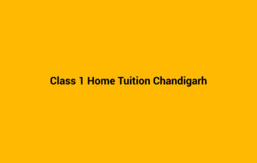 Class 1 home tuition in Chandigarh