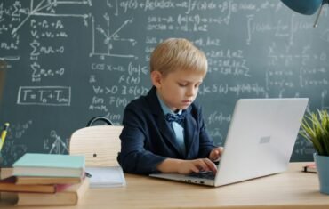CBSE student studying mathematics in an online tuition class