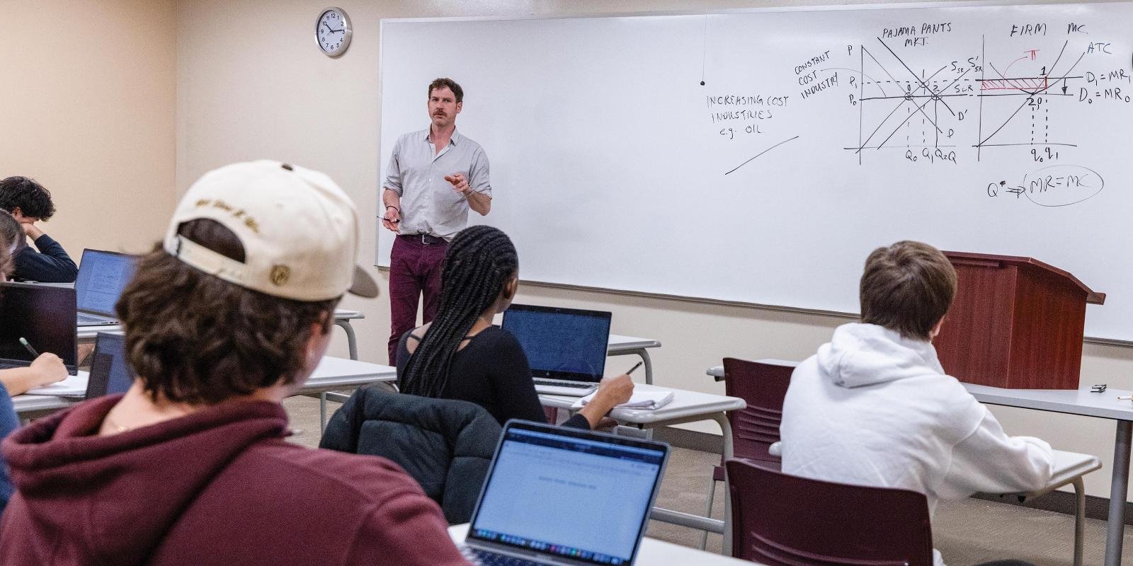 Business and economics classroom