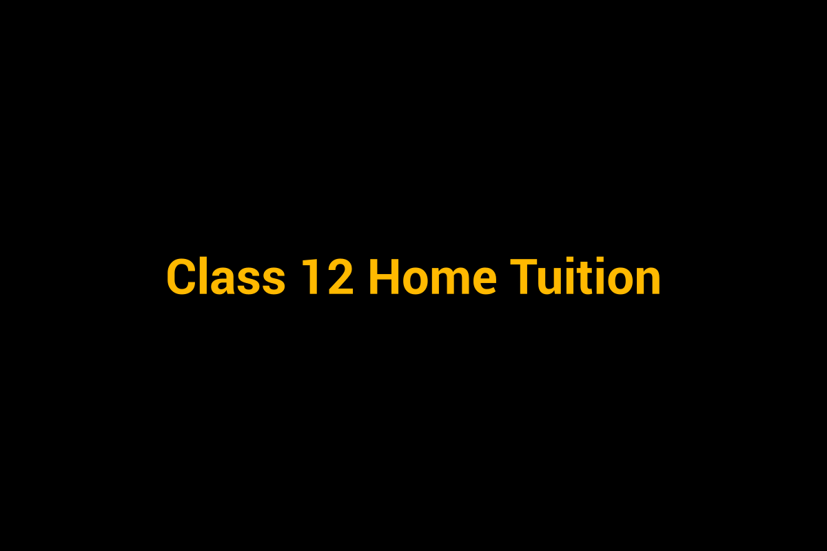 Class 12 home tuition personalised tutoring