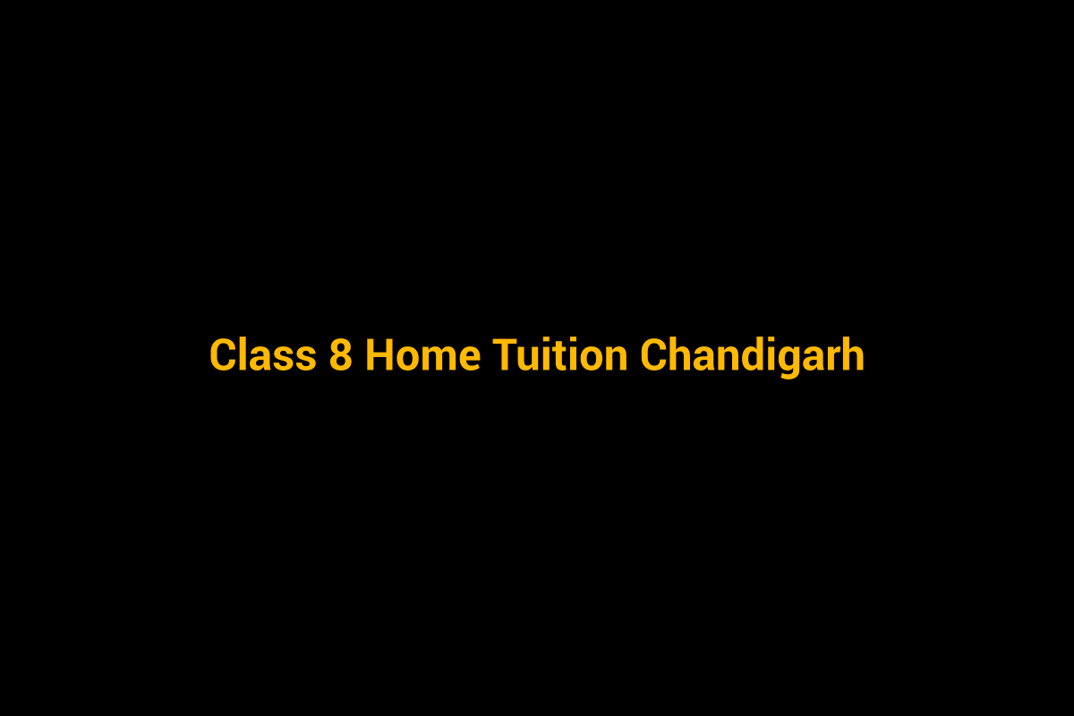 Class 8 home tuition in Chandigarh - personalised home tutoring