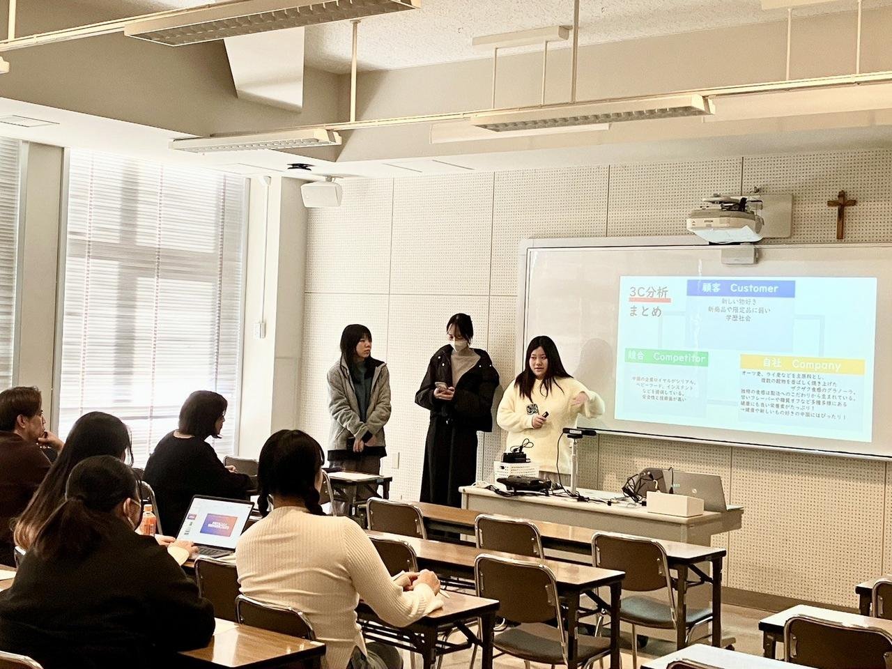 Student marketing presentation