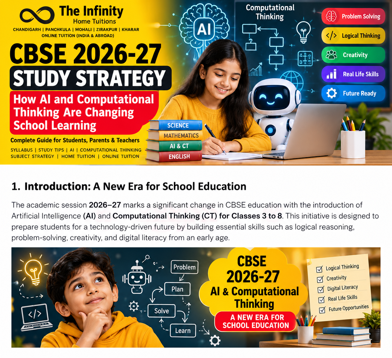 CBSE 2026-27 AI and Computational Thinking school learning infographic