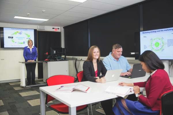 Business classroom collaboration